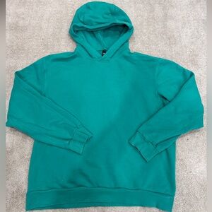 Lululemon French Terry Men's Teal Hooded Sweatshirt - Casual Pullover Hoodie